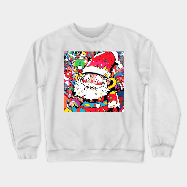 Christmas and Santa Claus 30 Crewneck Sweatshirt by saveasART